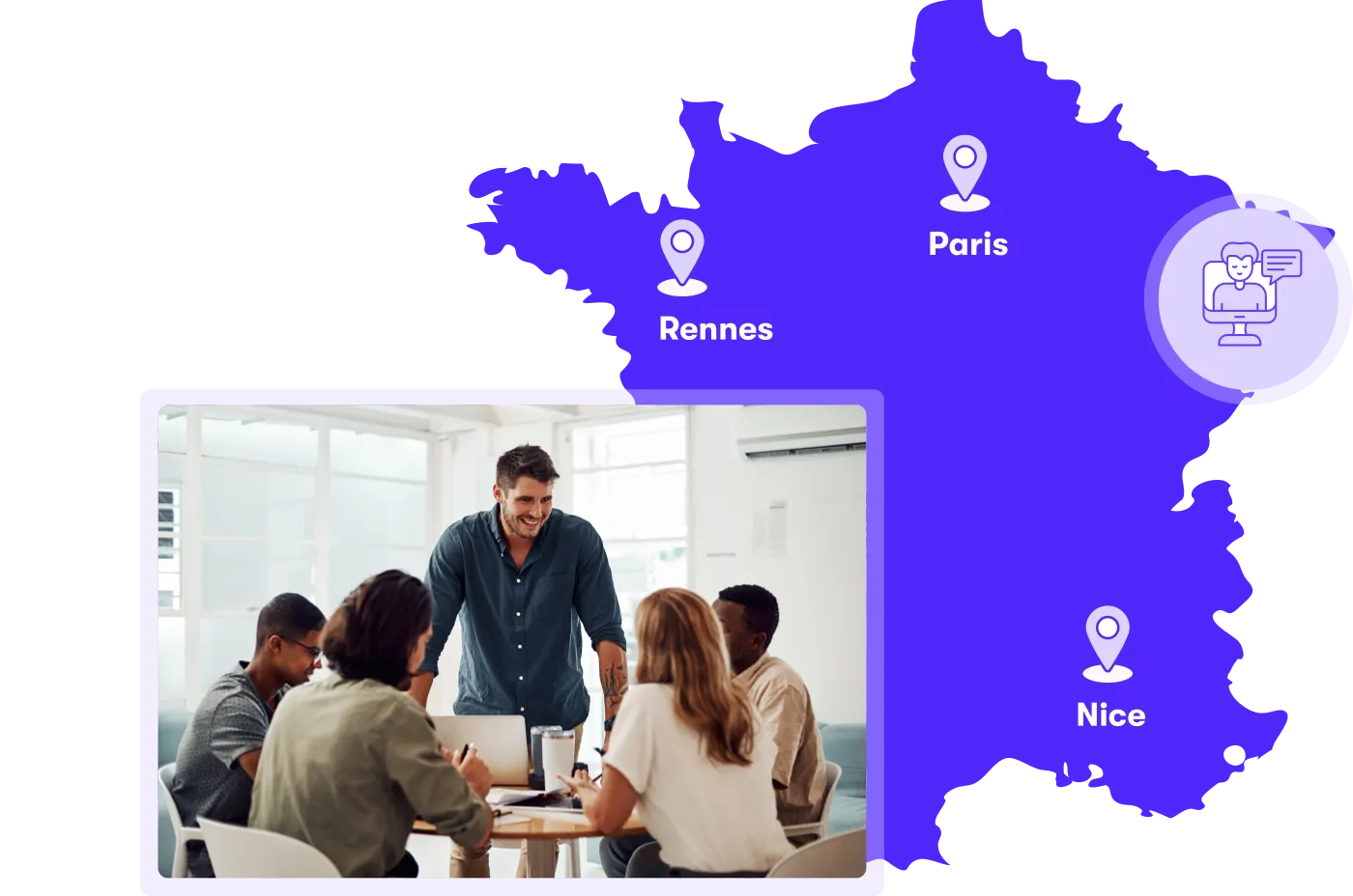 Carte de France des formateurs